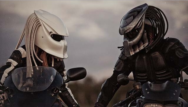 Predator Motorcycle Helmet Dreads