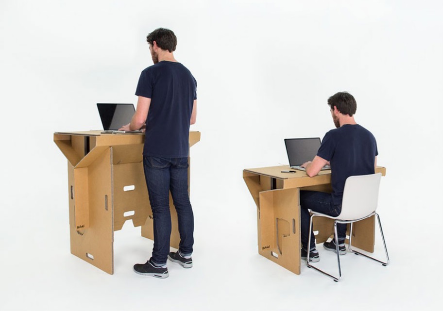 Refold Cardboard Standing Desk